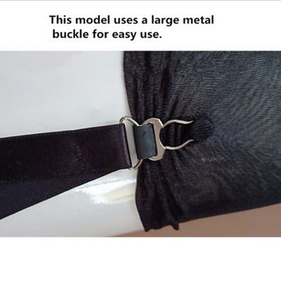 XL WHITE  Bride's Open bottom Girdle 4 straps/garters. Stretch Satin - Picture 5 of 6